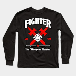 D&D Character Class Fighter Long Sleeve T-Shirt